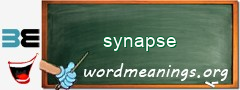 WordMeaning blackboard for synapse